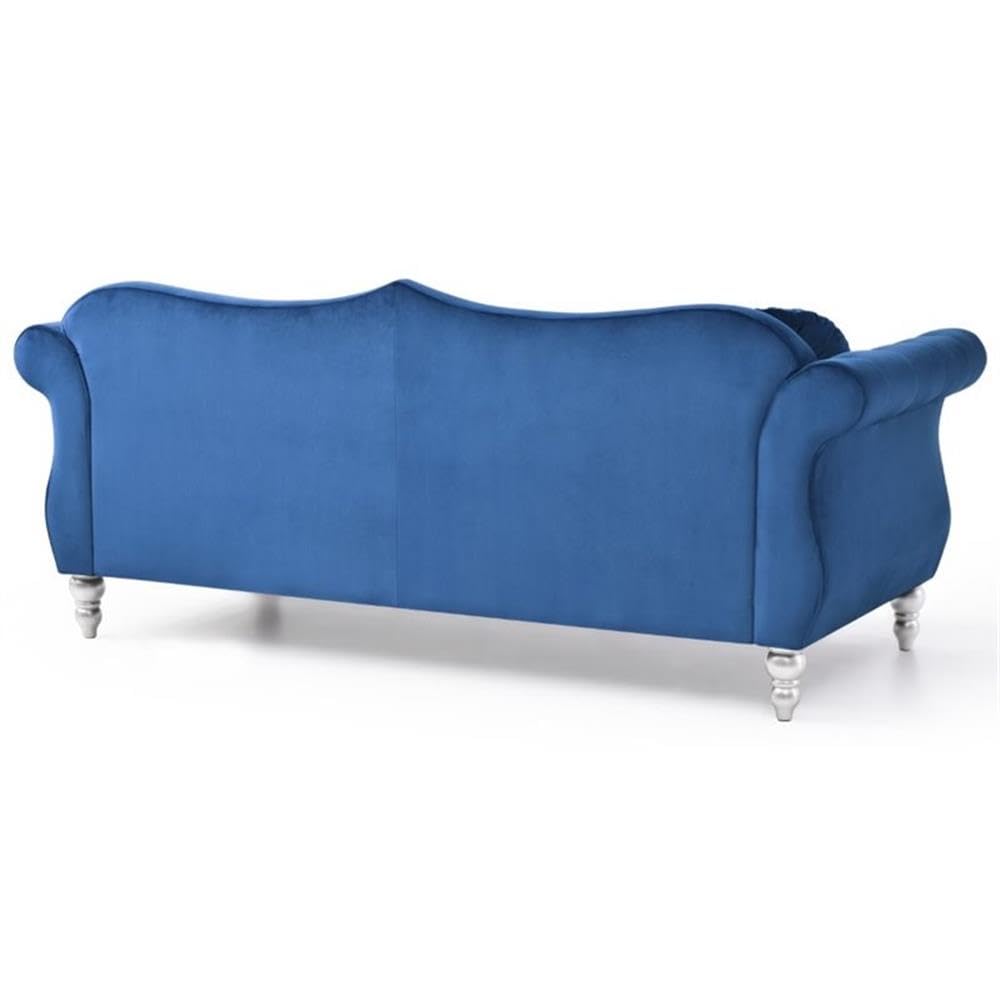 Navy Blue Velvet Sofa R15448
