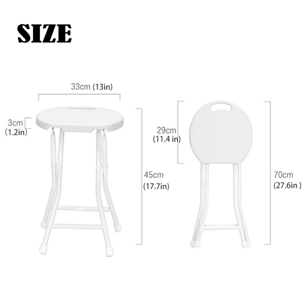 18 Inch Lightweight Folding Bar Stool with Handle R352596