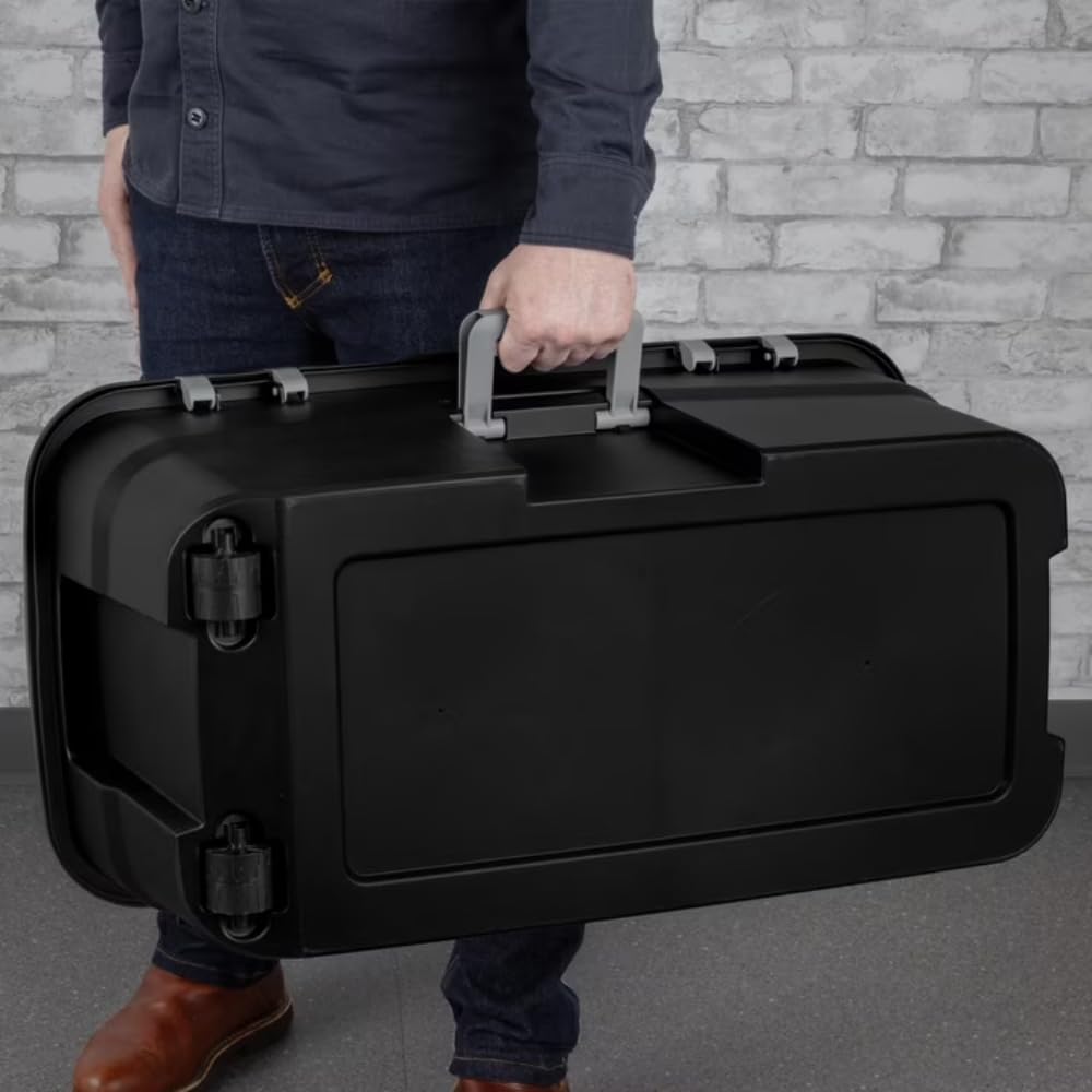 2-Pack 22Gal Wheeled Black Storage W66454