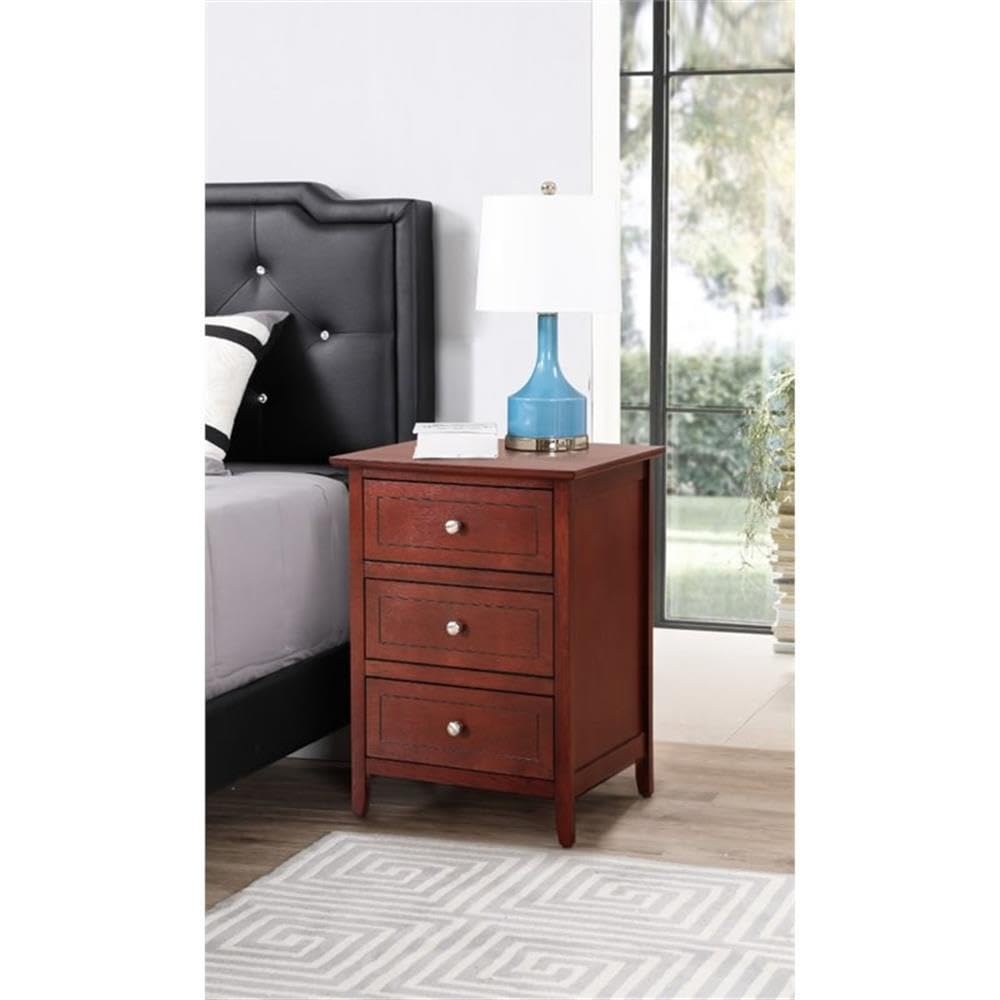 Cherry 3 Drawer Nightstand W14472