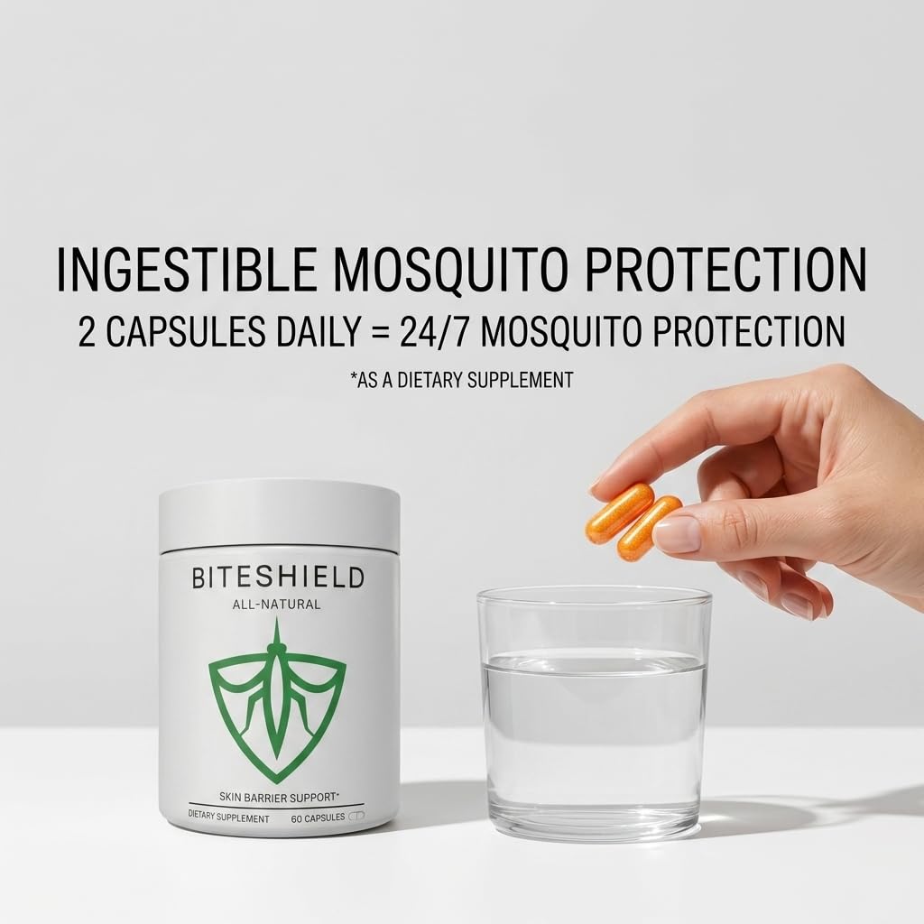 Plant-Based Mosquito Repellent Pills 60 Capsules Y343