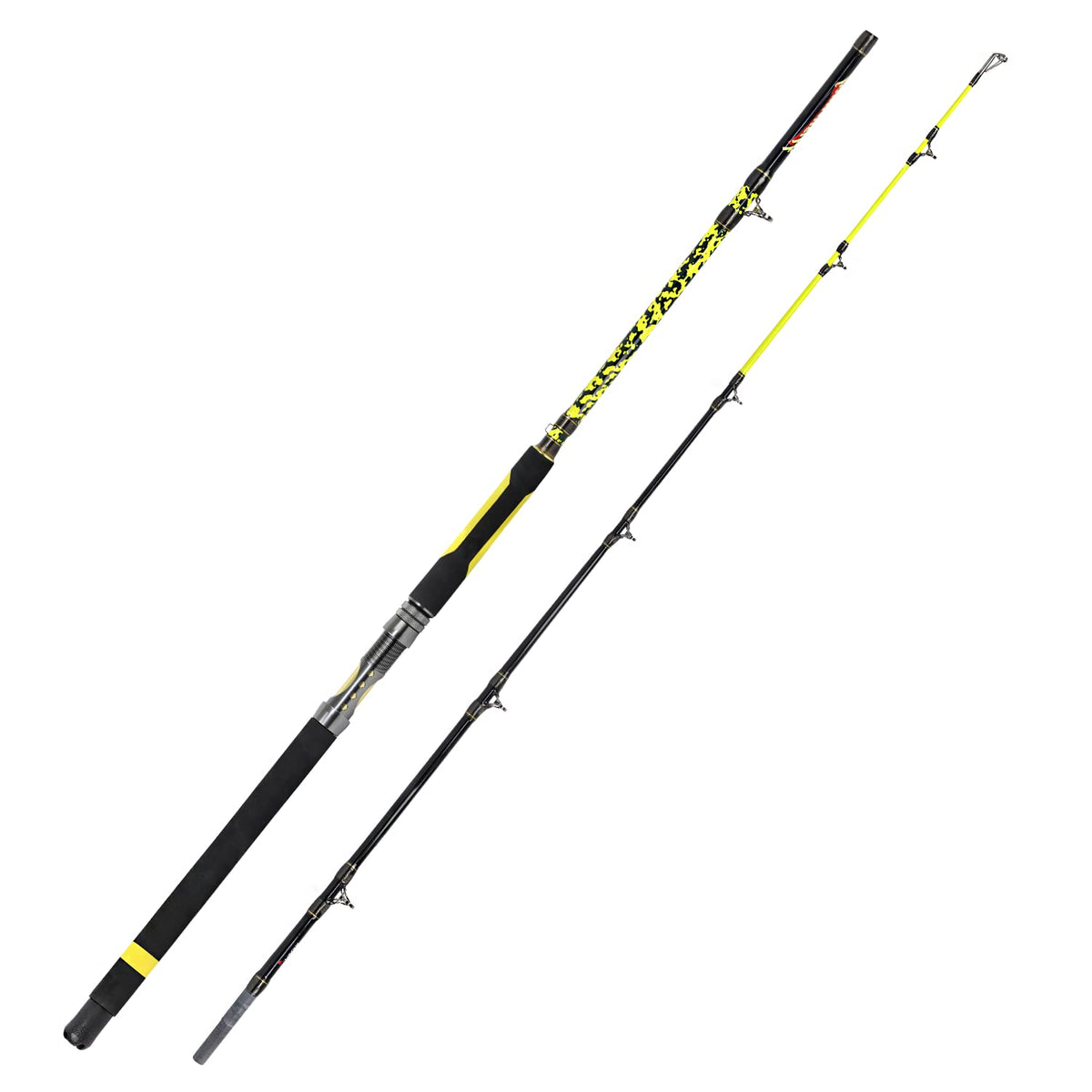 Catfish Fishing Rod Portable Travel Heavy 1 Piece/2 Piece D82177