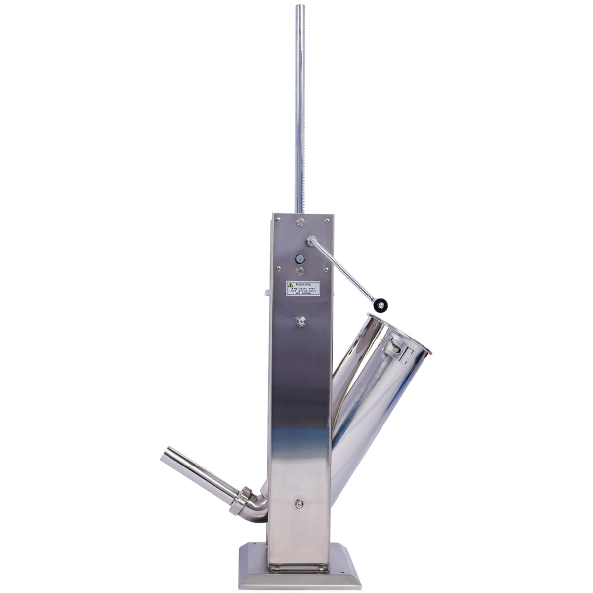 Stainless Steel Vertical Sausage Stuffer 15LB/7L with 4 Stuffing Tubes Q404