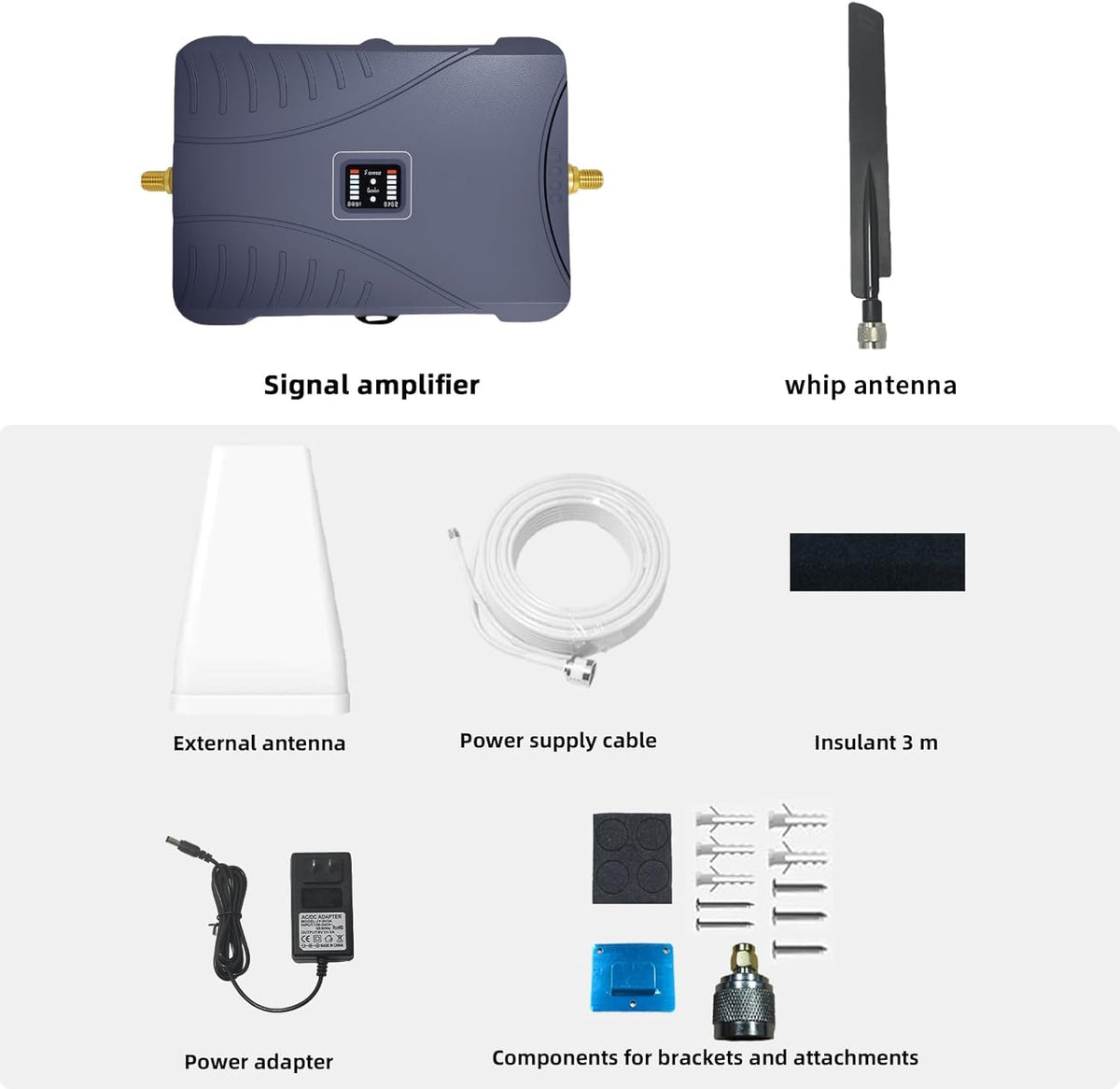 Cell Phone Signal Booster for Home Up to 2,500 sq ft Band 5/12/13/17 L513