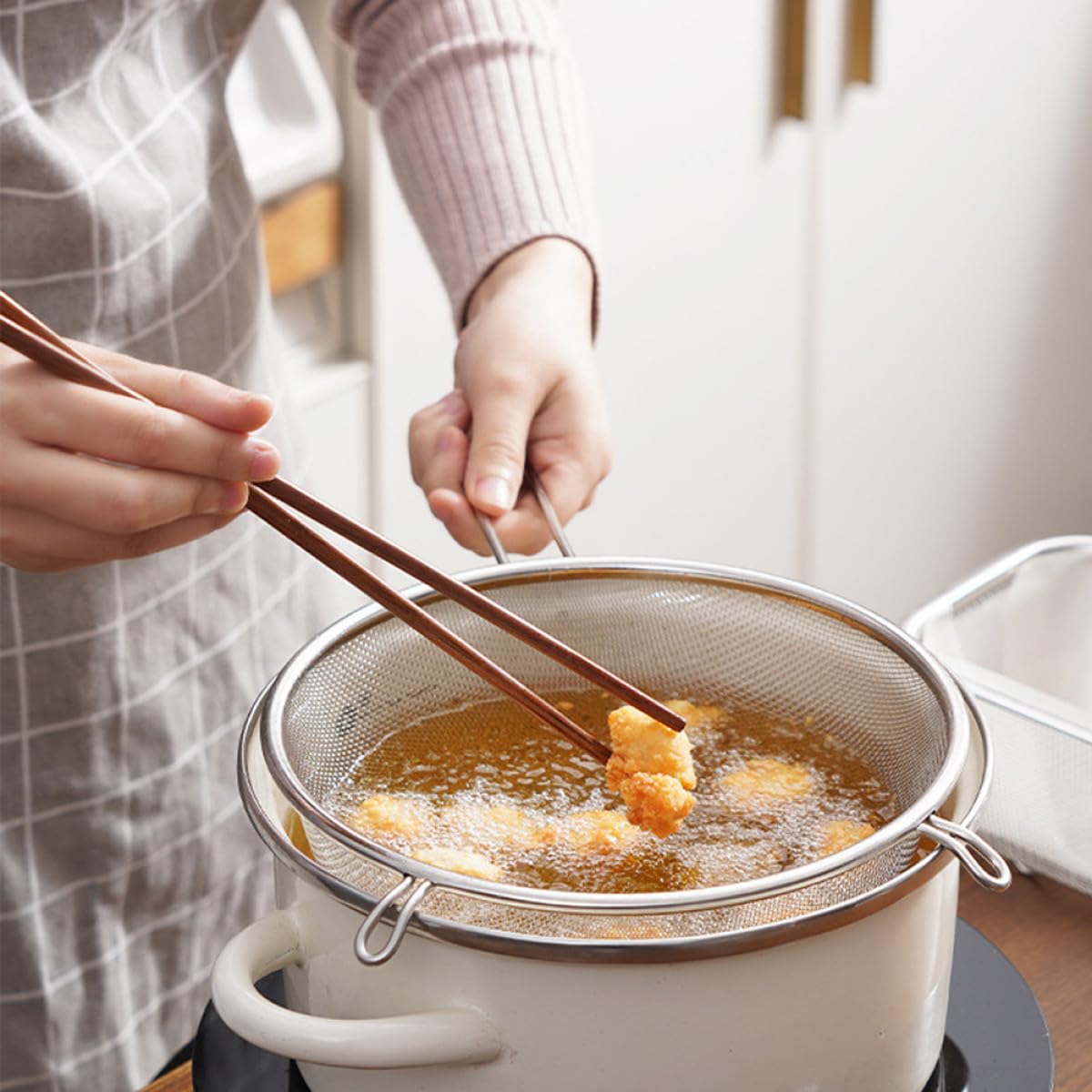 Stainless Steel Fine Mesh Skimmer Spoon O271