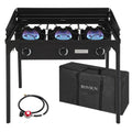 3 Burner Outdoor Propane Gas Stove with Windpanel V2598