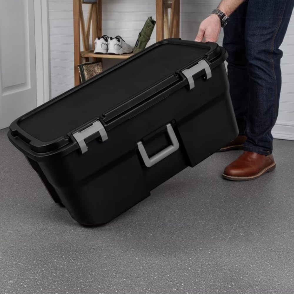 2-Pack 22Gal Wheeled Black Storage W66454