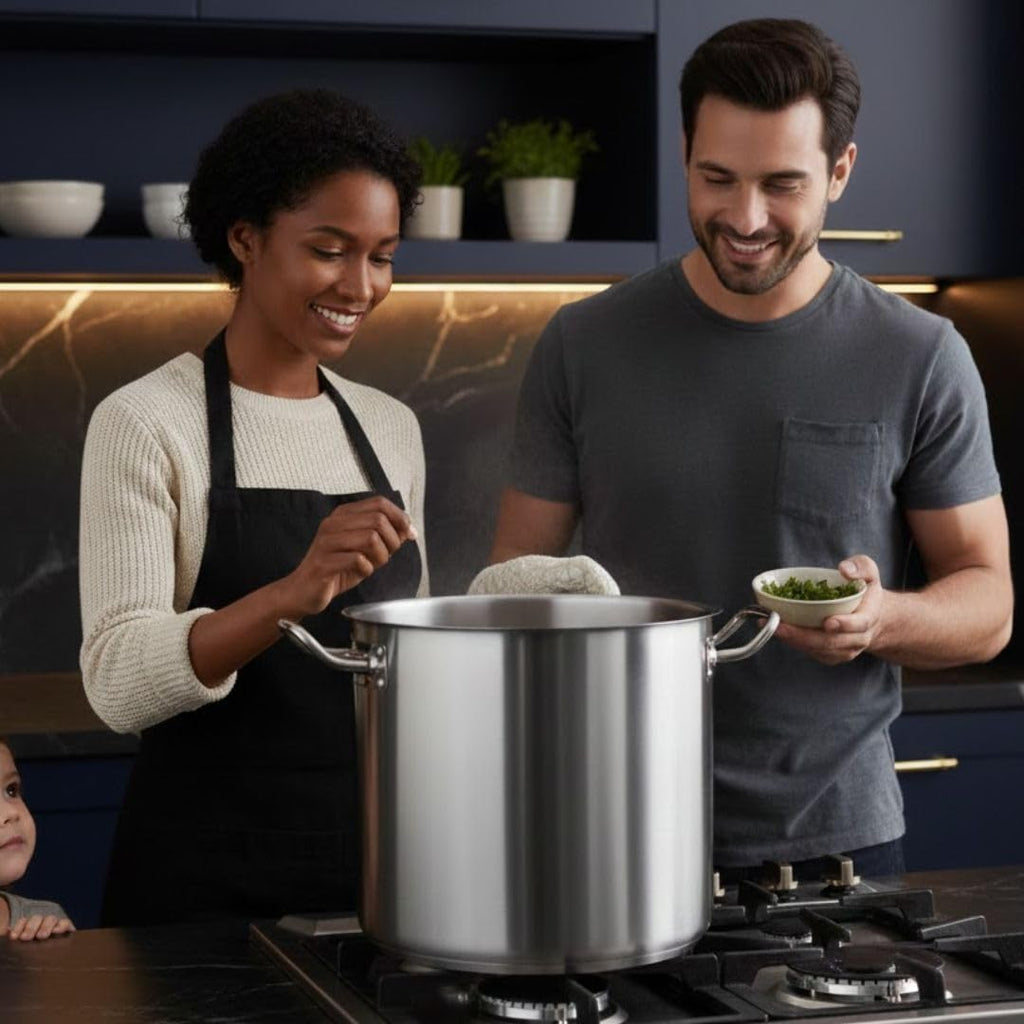 40 qt. Stainless Steel Stock Pot with Lid T4356