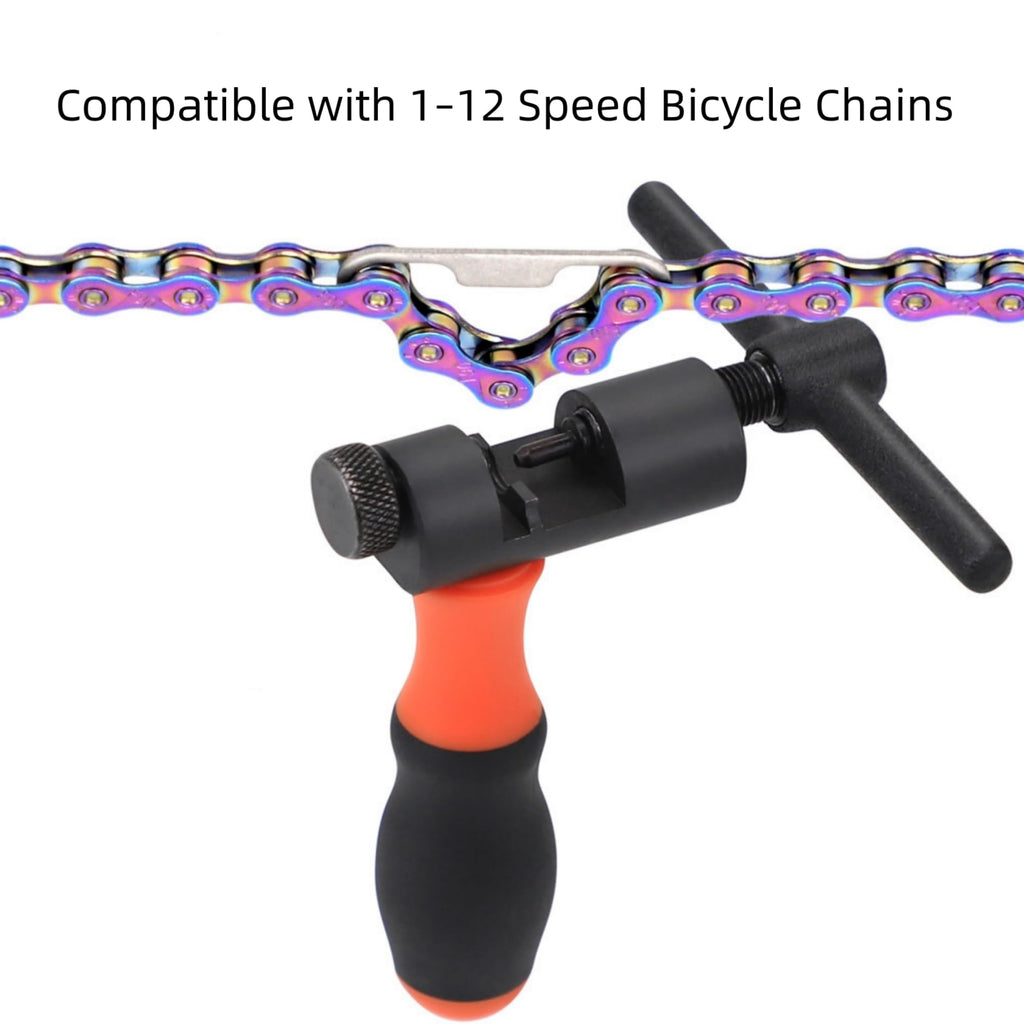 Bike Chain Tool, 1-13 Speed Chain Breaker with Spare Pins Y508
