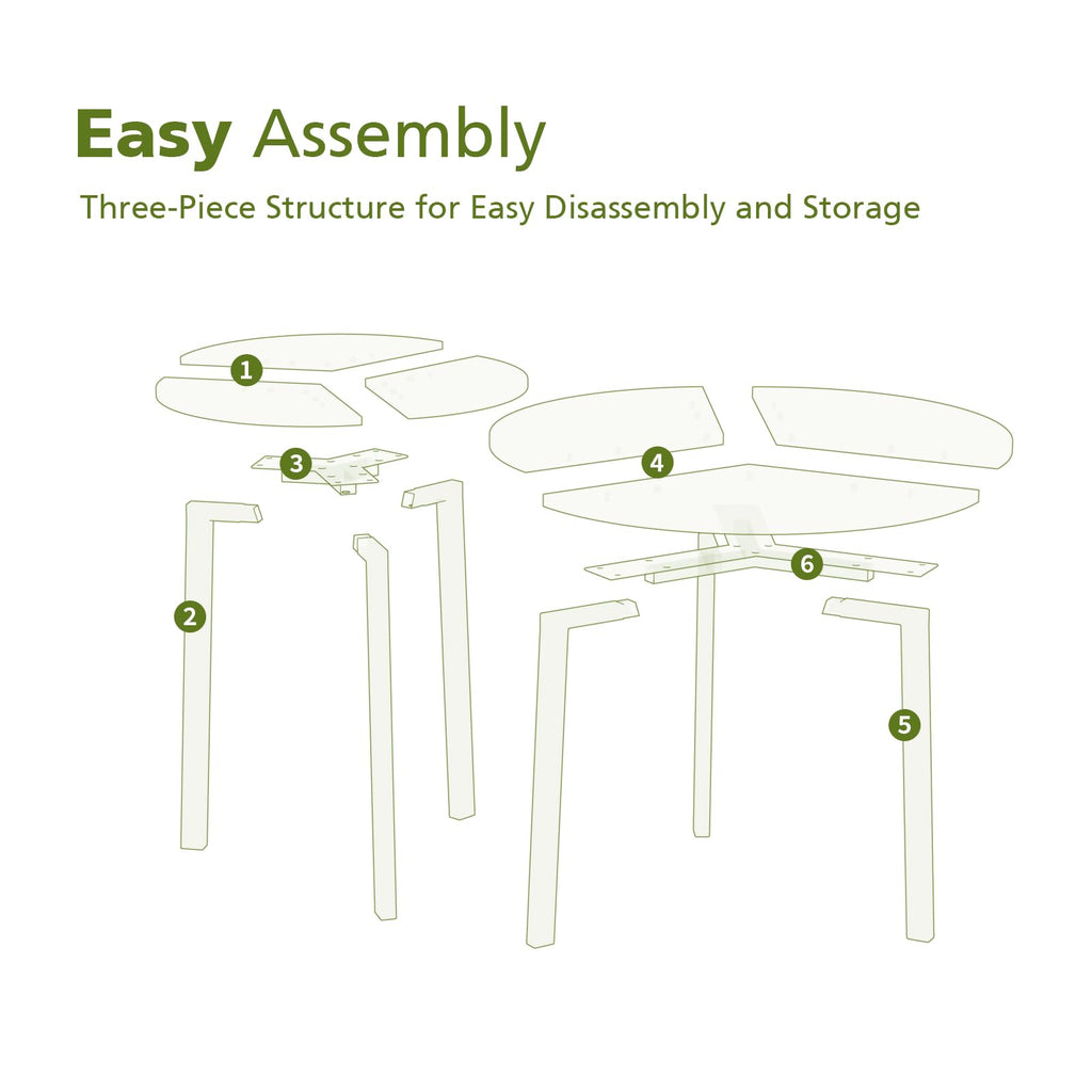 Small Round Nesting Coffee Table Set of 2 J57567