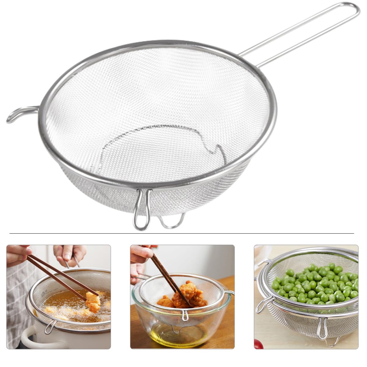 Stainless Steel Fine Mesh Skimmer Spoon O271