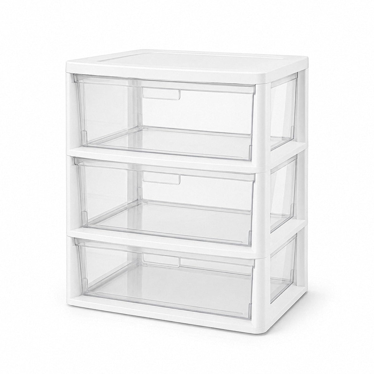 3 Drawer Clear Plastic Storage Organizer Z318193