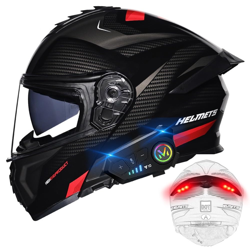 DOT Approved Flip Up Full Face Dual Visor Modular Motorcycle Helmet P903149