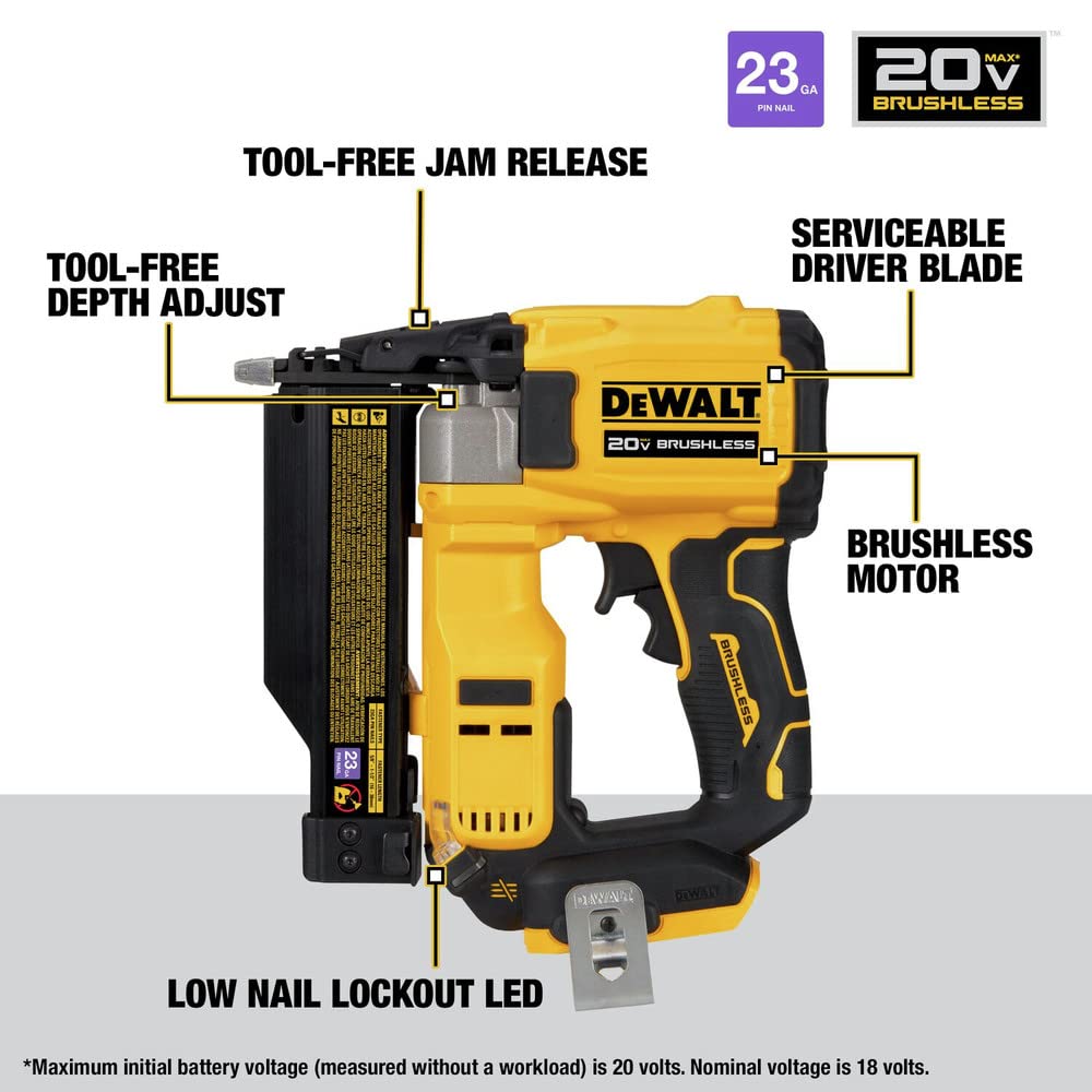 20V MAX Cordless 23 Gauge Pin Nailer L9963