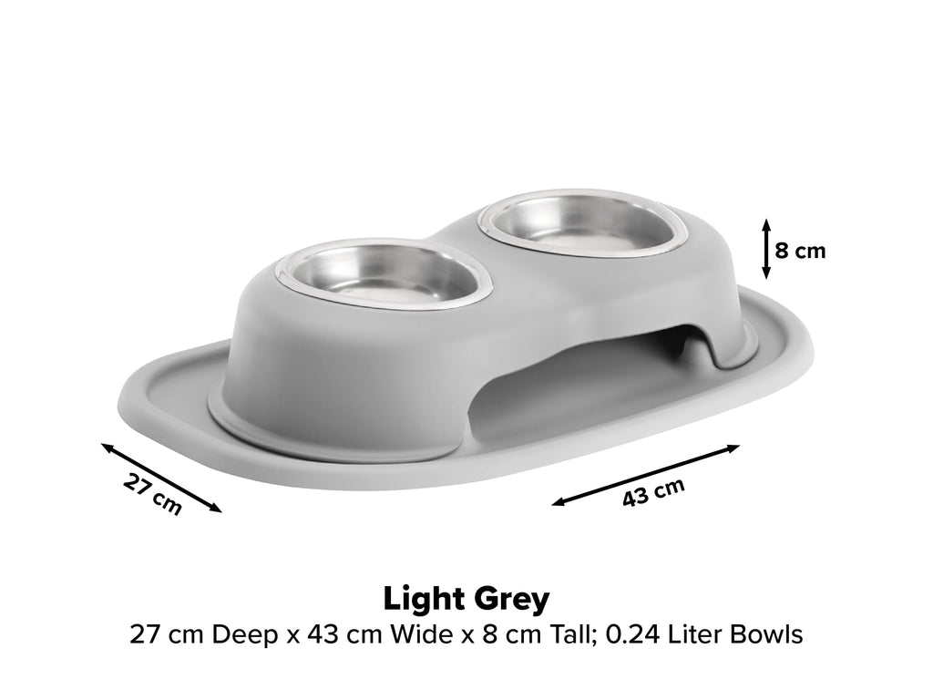 Elevated Dog/Cat Bowls 8oz Stainless Steel Y193