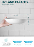 White Pasta Bowls Set of 4 and Jumbo Mugs Set of 4 W20769