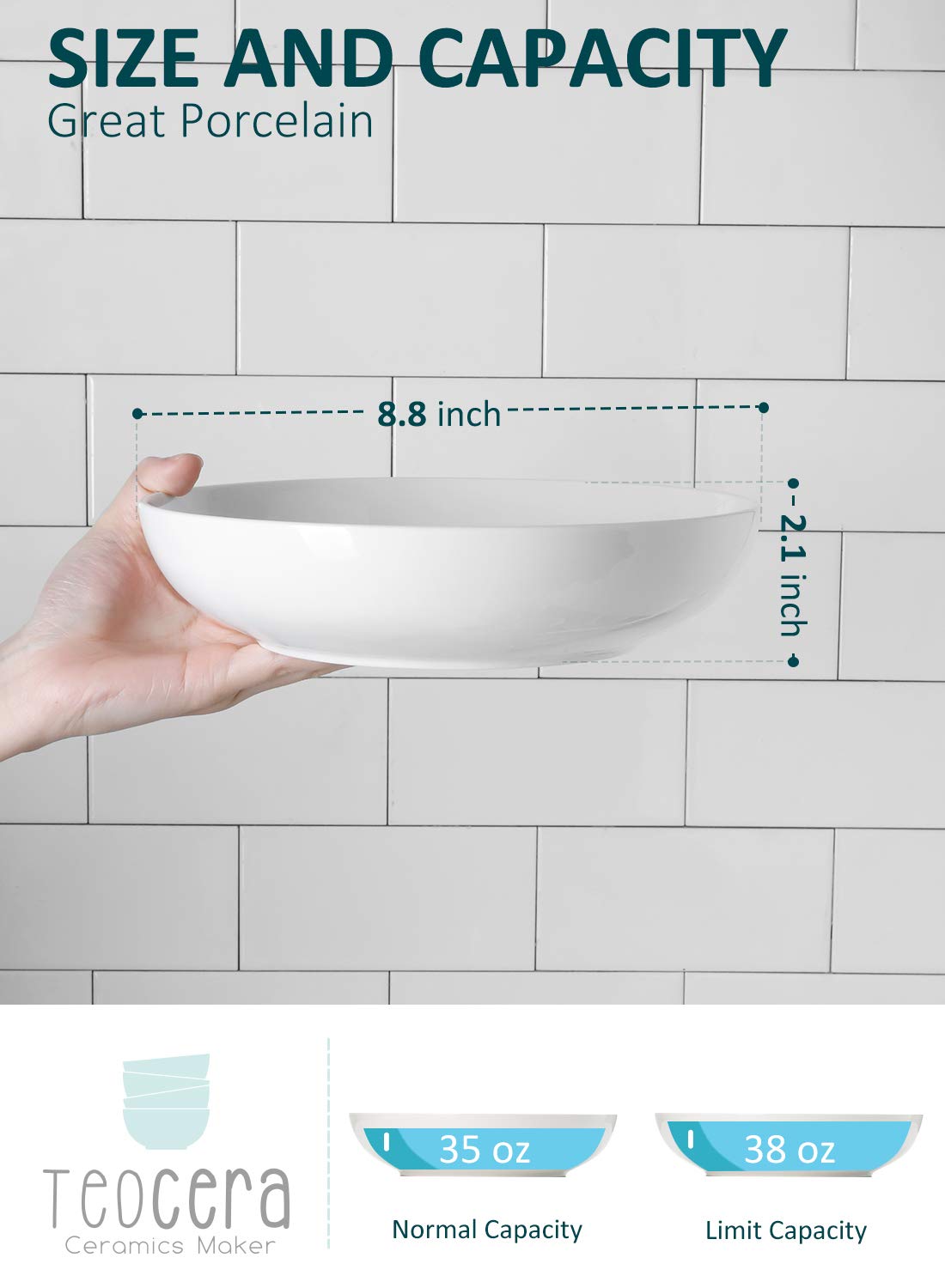 White Pasta Bowls Set of 4 and Jumbo Mugs Set of 4 W20769