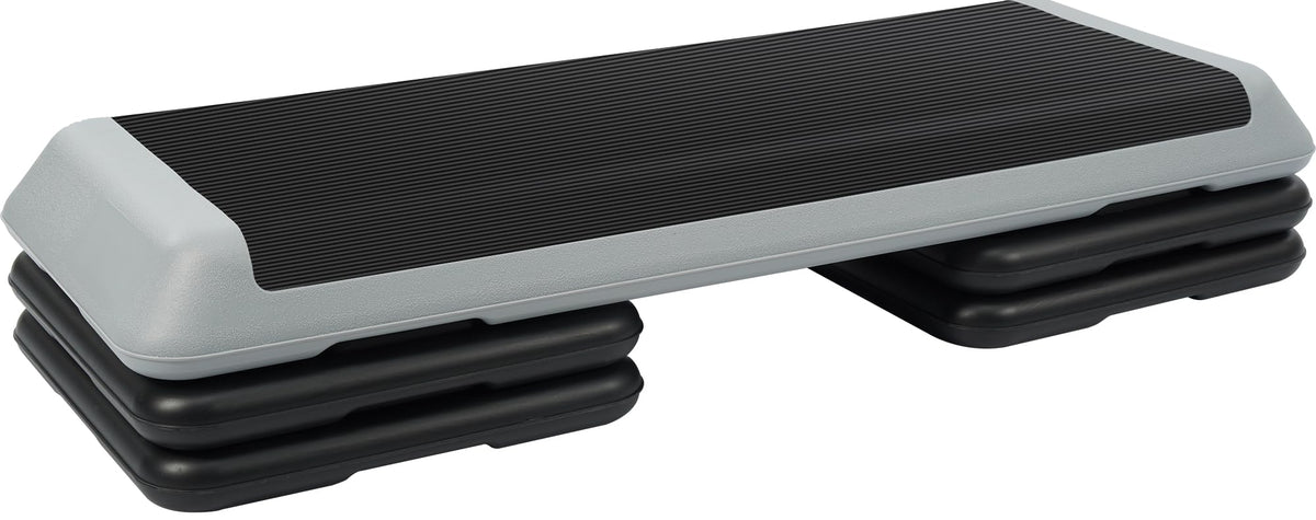 Adjustable Step Aerobic Platform with 4 Stackable Risers J627