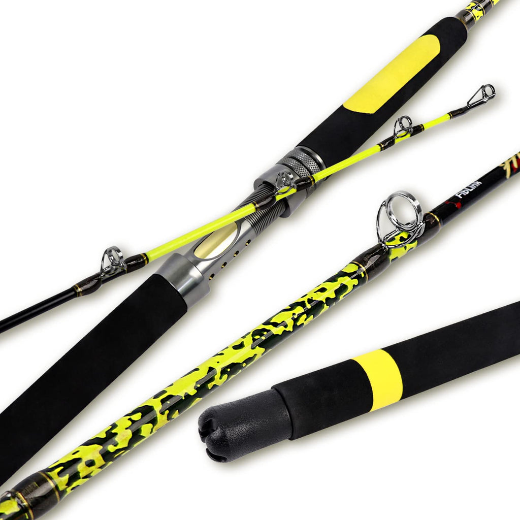 Catfish Fishing Rod Portable Travel Heavy 1 Piece/2 Piece D82177