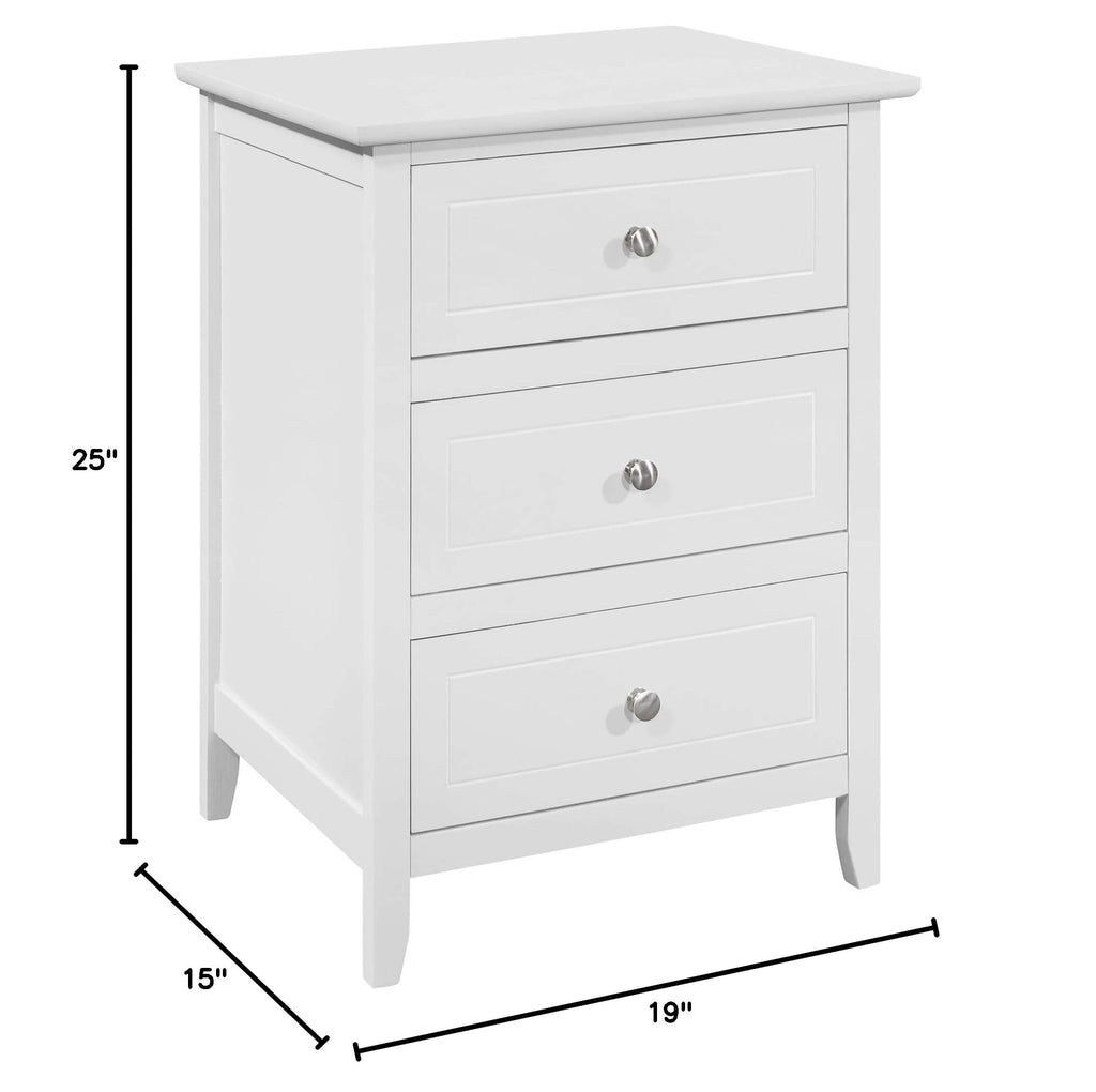 Cherry 3 Drawer Nightstand W14472