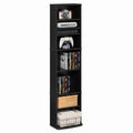 8-Tier Espresso Media Shelf with Adjustable Shelves C760