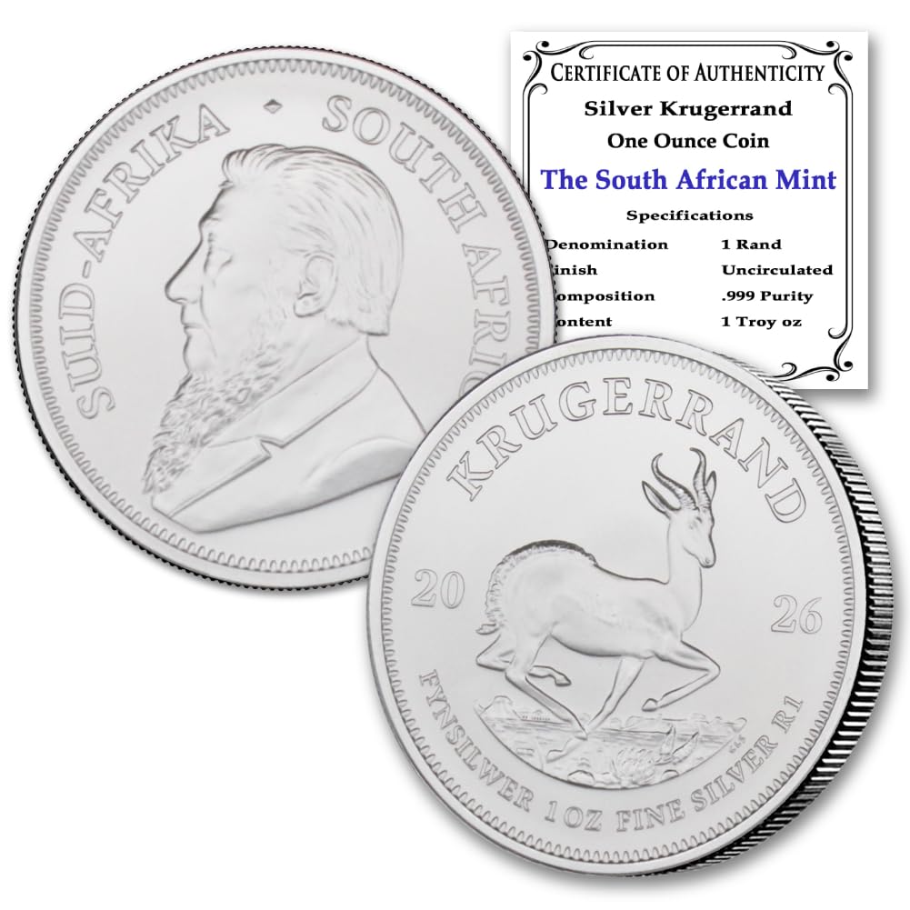 1 oz South African Silver Krugerrand Coin V48717