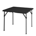 34 inch Black Portable Folding Dining Table Y532