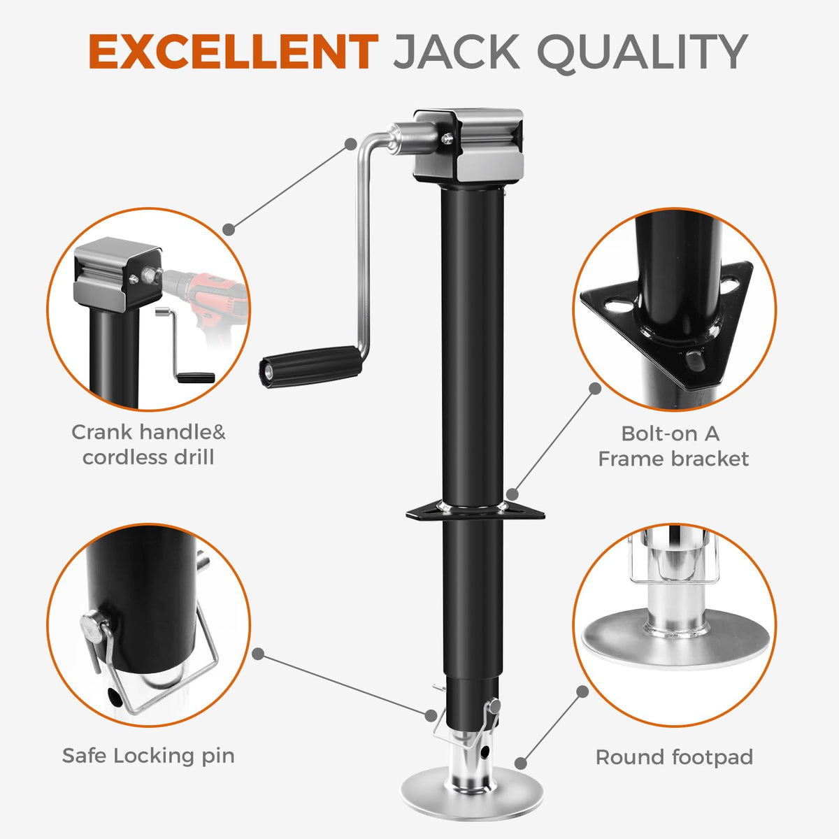 A-Frame Trailer Jack J747635