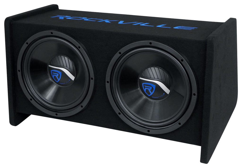 Dual 12" Car Audio Subwoofers Vented Enclosure I353689
