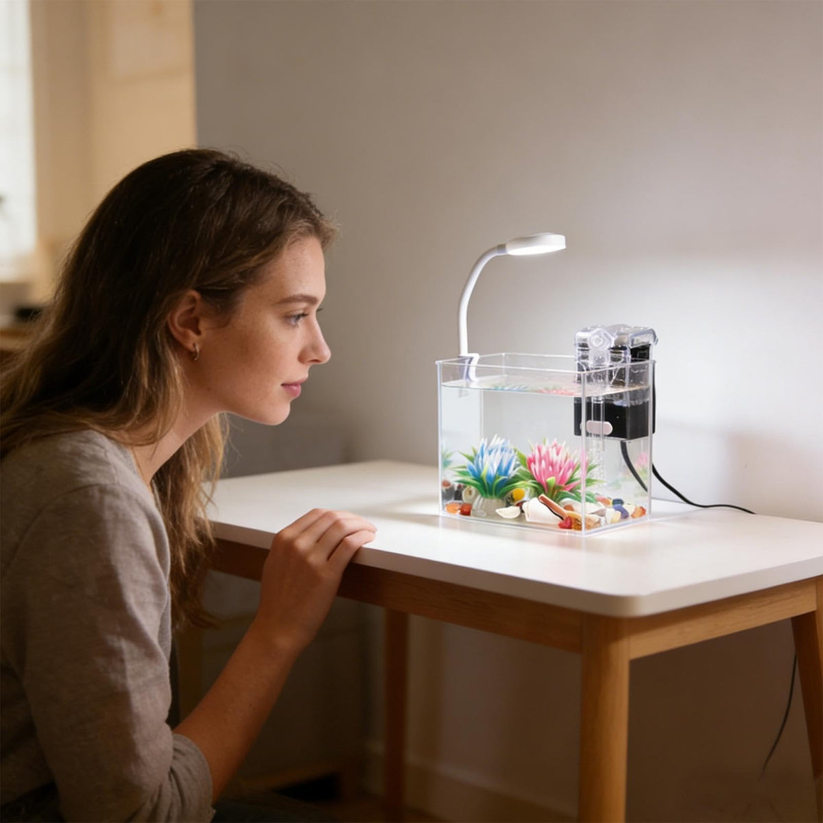 Small Aquarium with LED Lights S2538