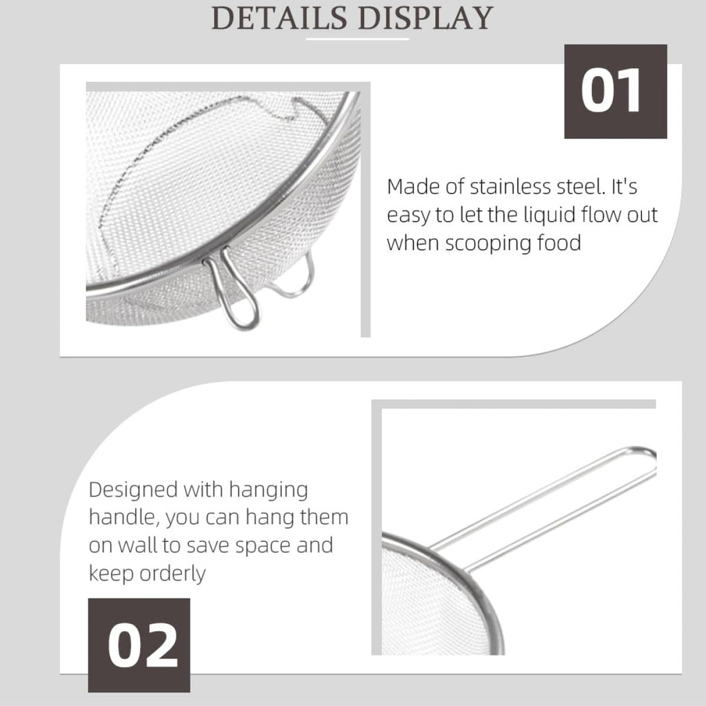 Stainless Steel Fine Mesh Skimmer Spoon O271