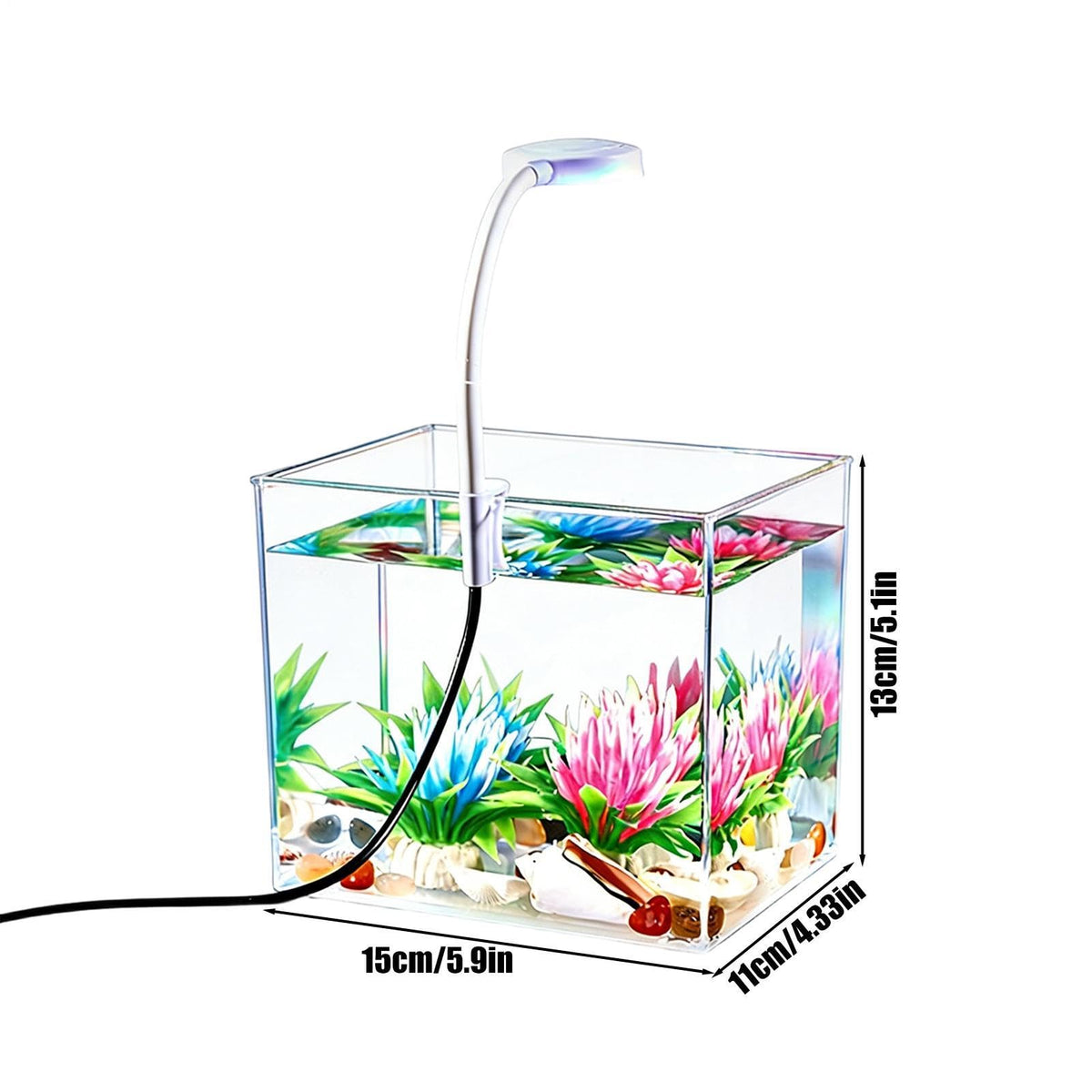 Small Aquarium with LED Lights S2538