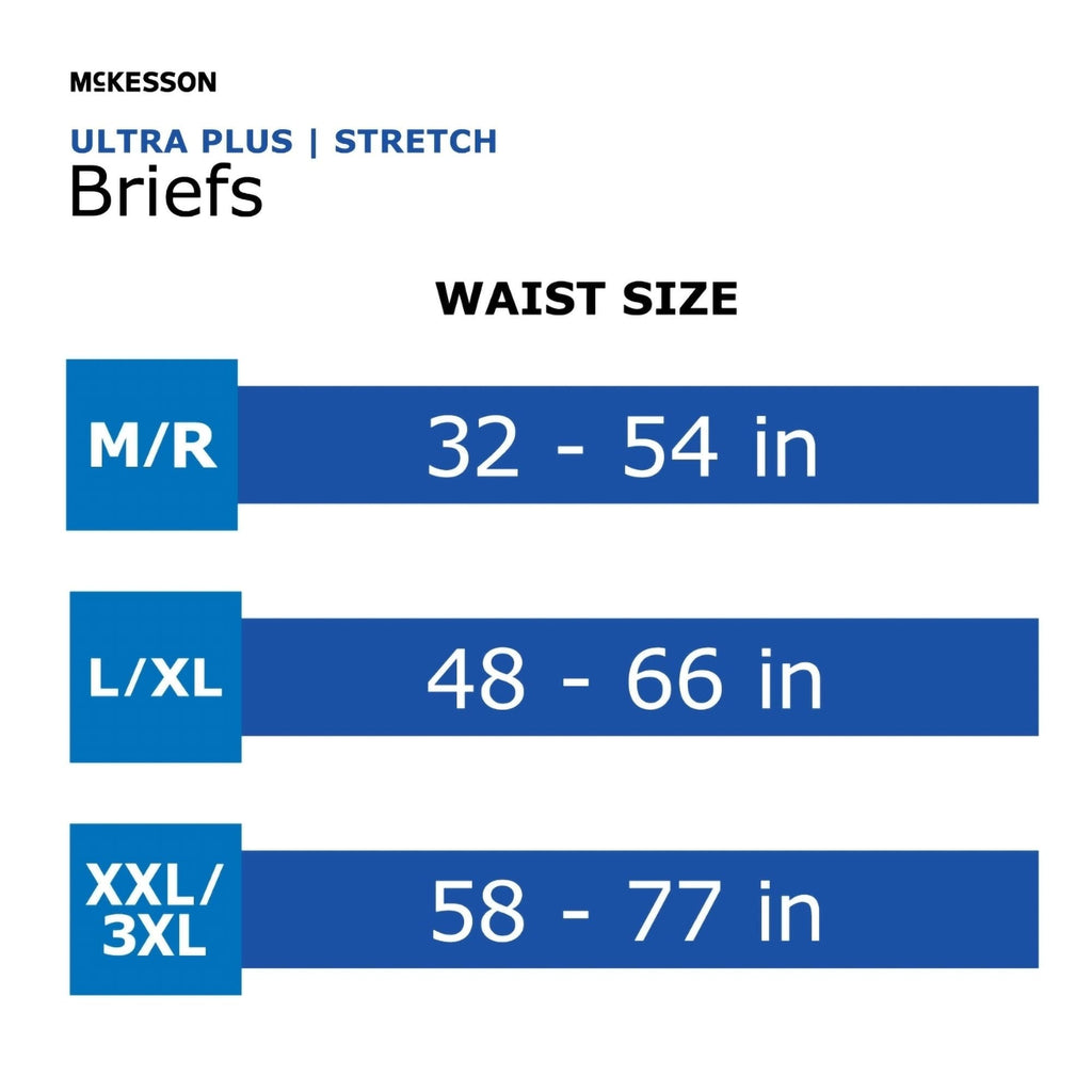 Heavy Absorbency Stretch Briefs, XXL/3XL, 80 ct P880