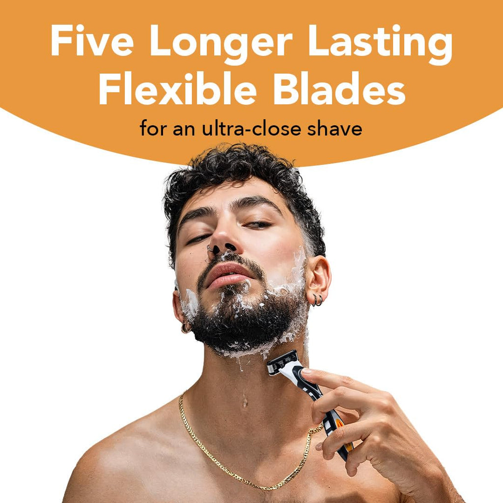 5-Blade Refillable Razors with 7 Cartridges X991