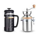 34 oz French Press and Manual Coffee Grinder with Canister W502