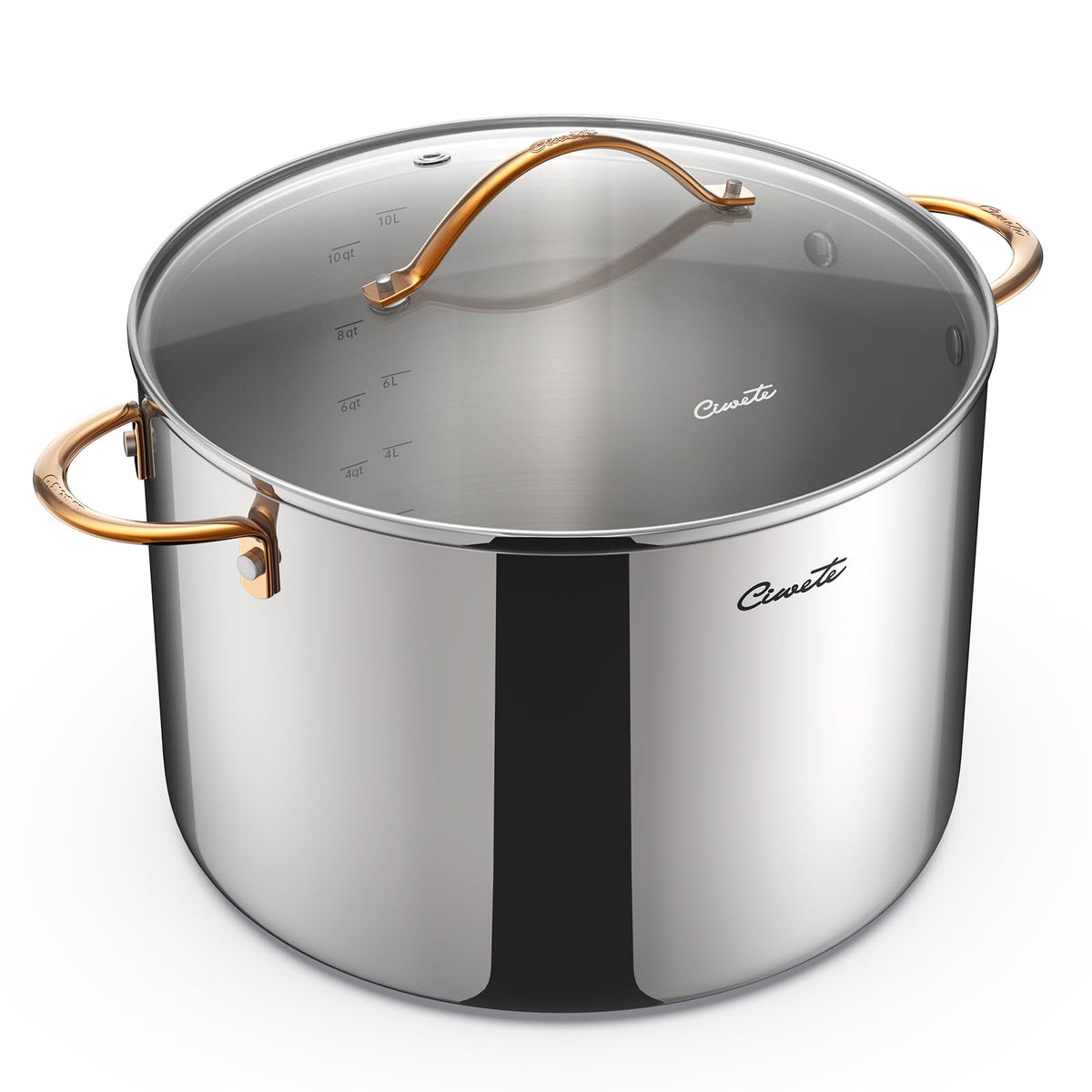12 Quart Tri-Ply Stainless Steel Stock Pot with Lid U5079