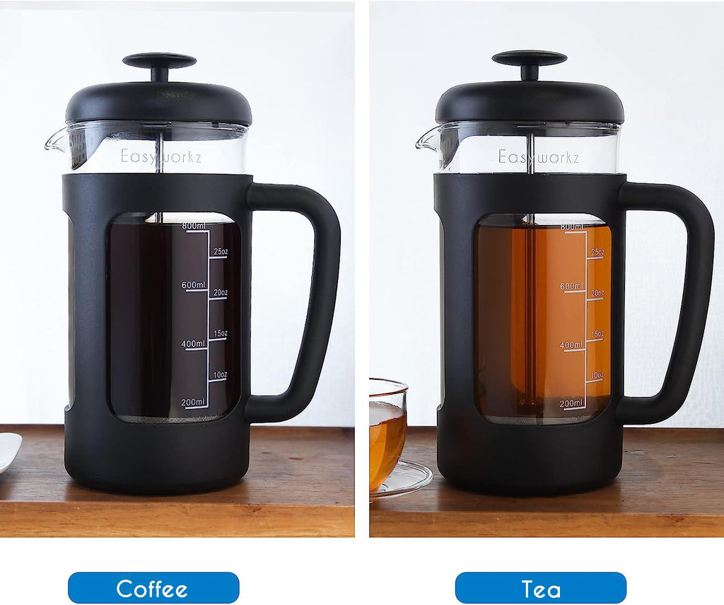 34 oz French Press and Manual Coffee Grinder with Canister W502