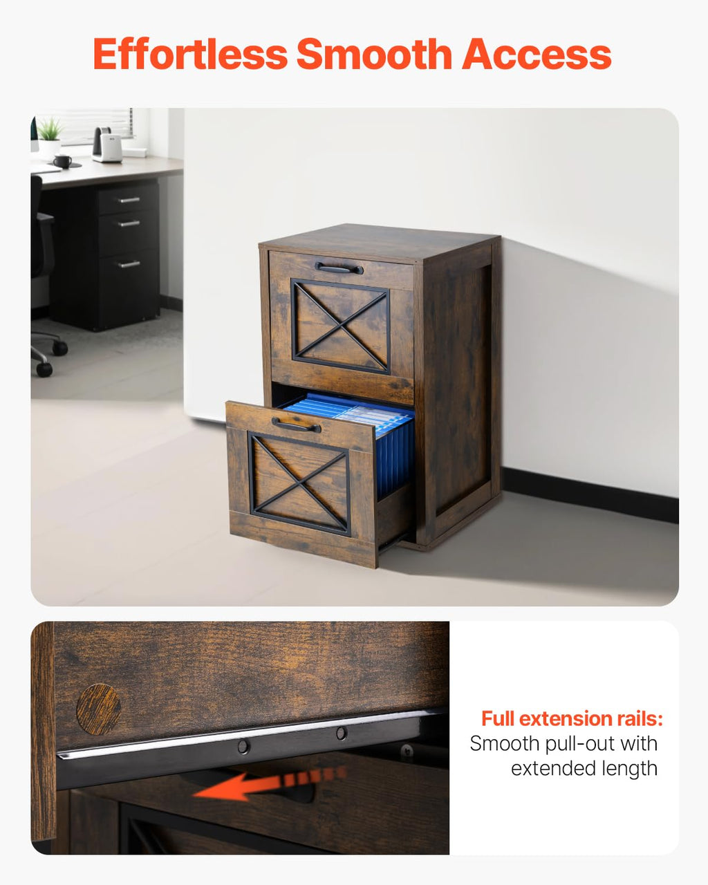 2 Drawer Vertical File Cabinet L214