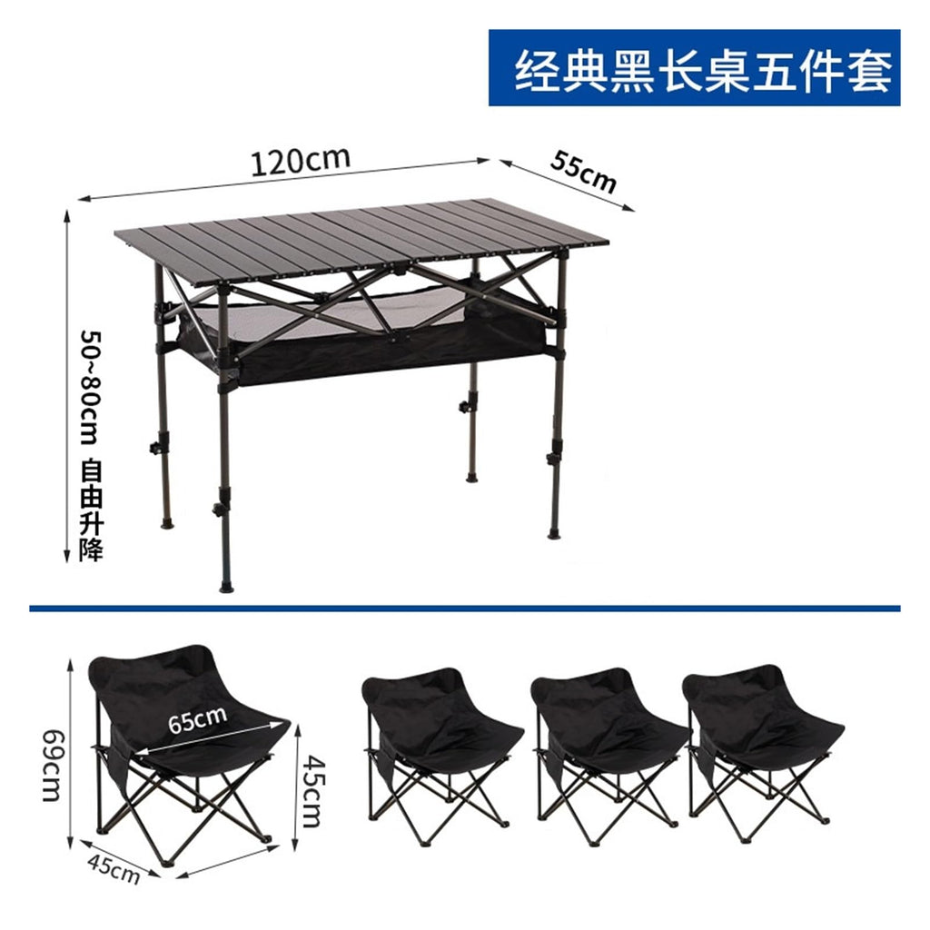 Outdoor Folding Tables and Chairs Steel Alloy K2689