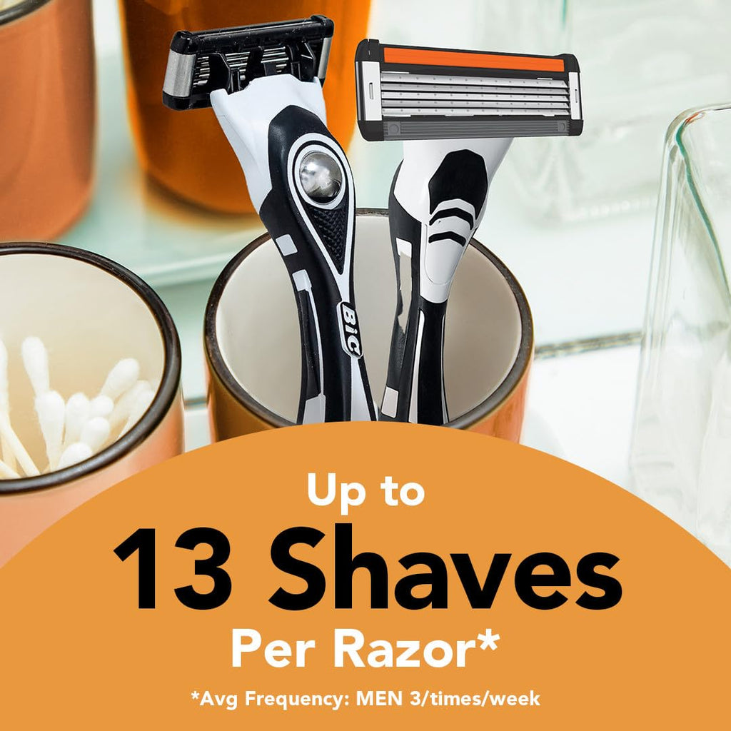 5-Blade Refillable Razors with 7 Cartridges X991