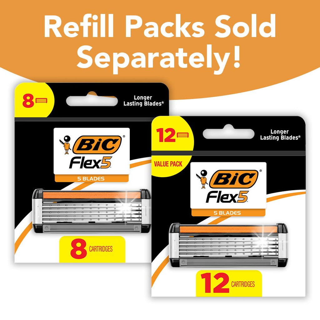5-Blade Refillable Razors with 7 Cartridges X991