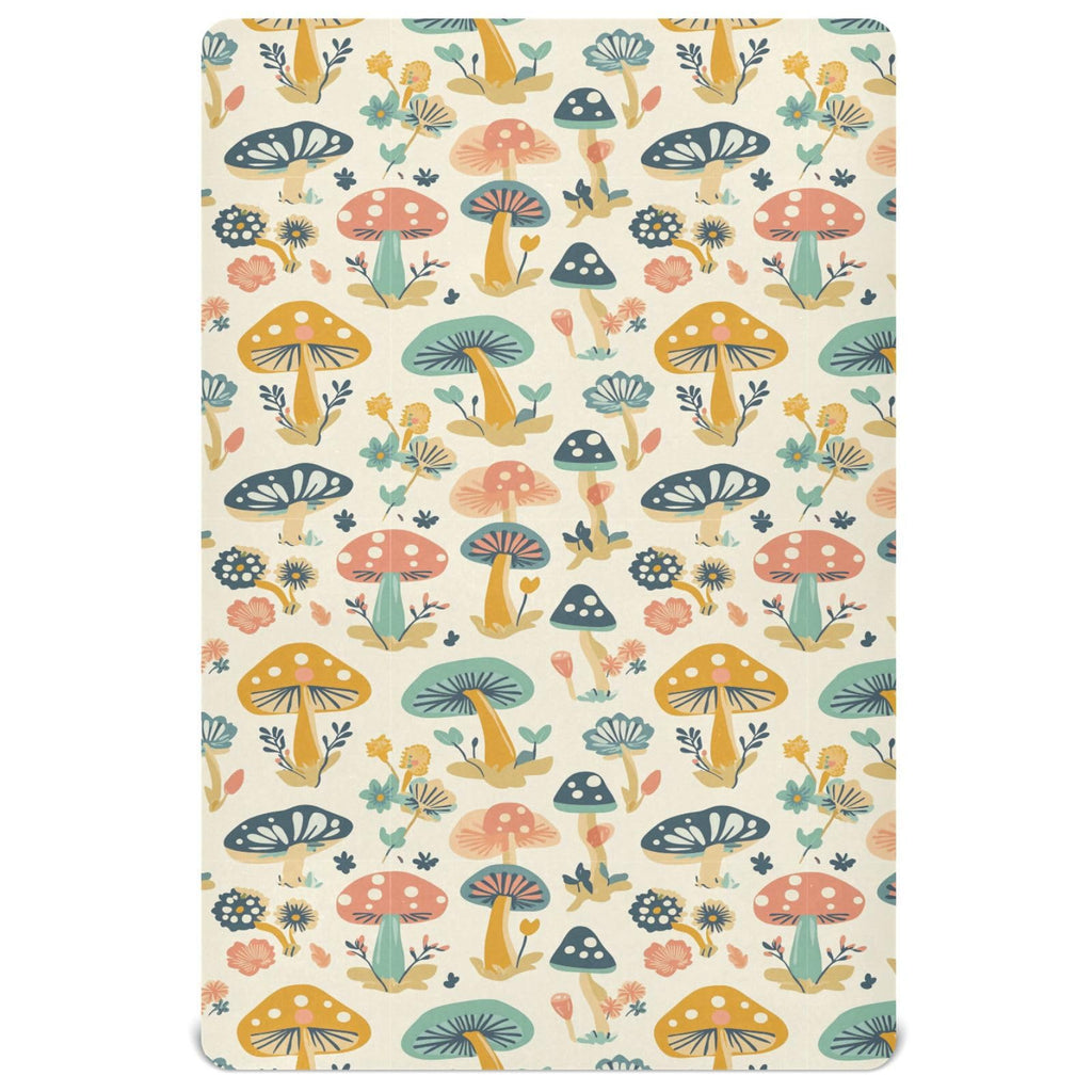 Soft Breathable Microfiber Fitted Crib Sheet, Standard Size 28in x 52in I977