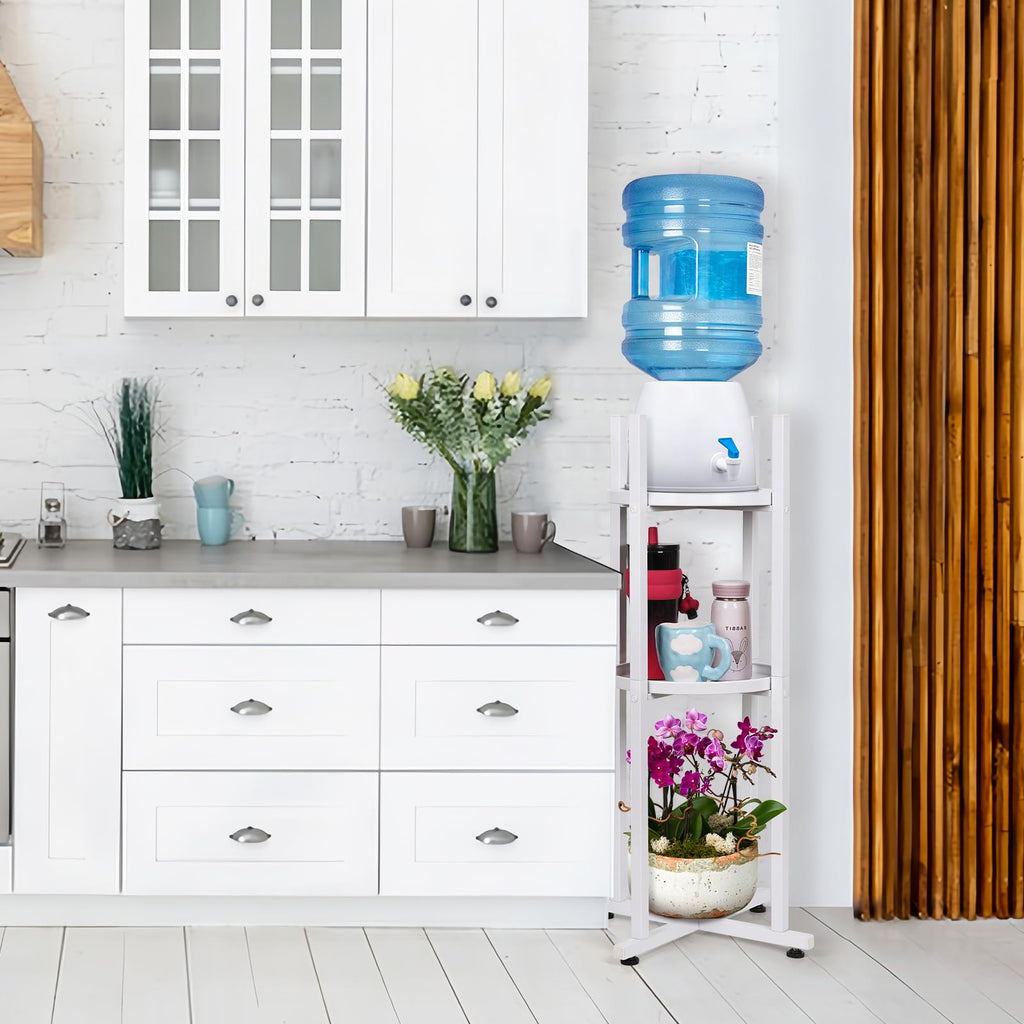 White 5 Gallon Water Dispenser Stand T11286