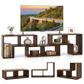 Brown 3-Piece TV Stand with Storage Cubes E8495