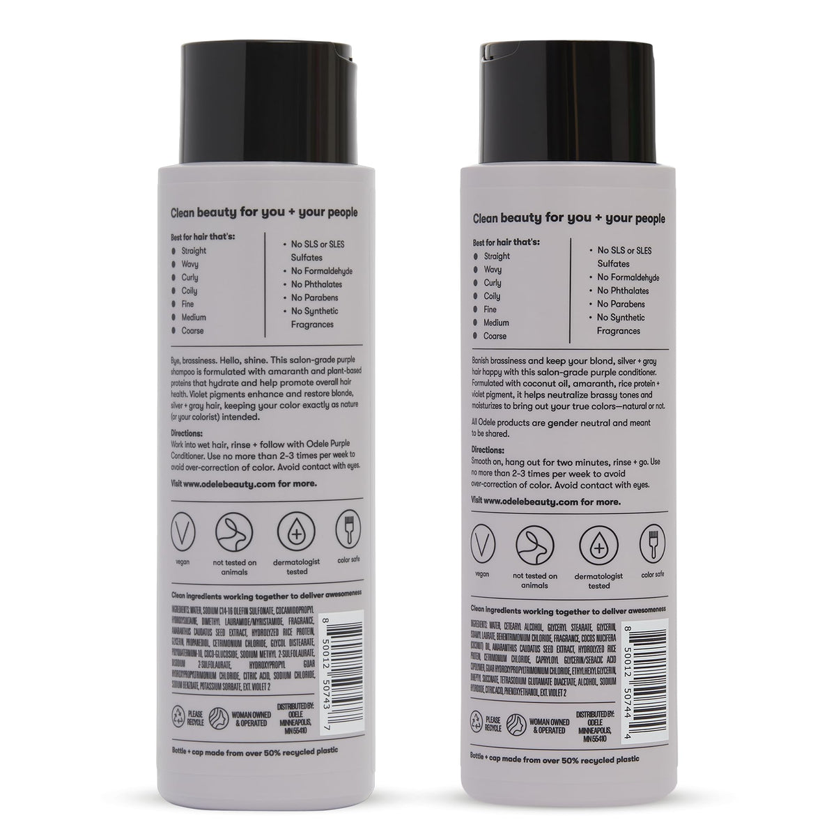 Sulfate-Free Purple Shampoo & Conditioner Set S79569