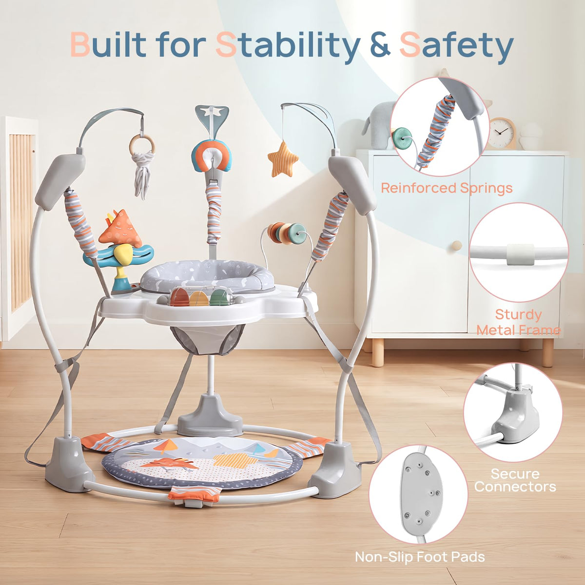 Baby Activity Center with Music, 3 Heights P41519