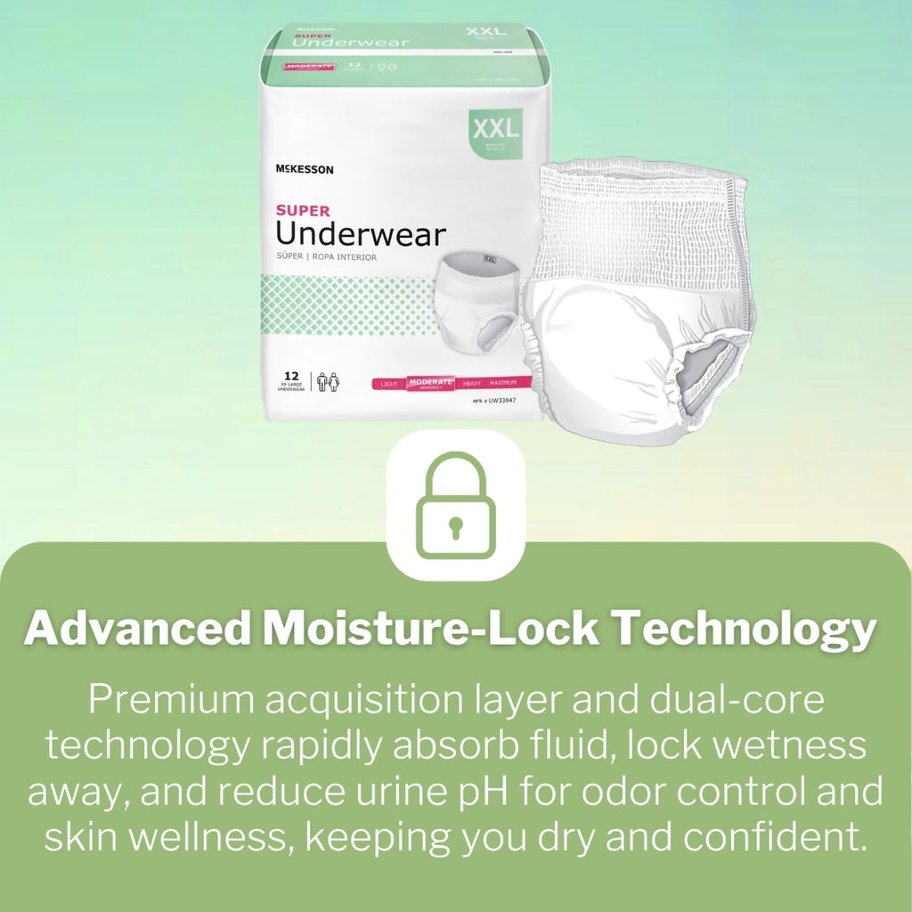 Adult Incontinence Underwear XXL 12 ct O9077
