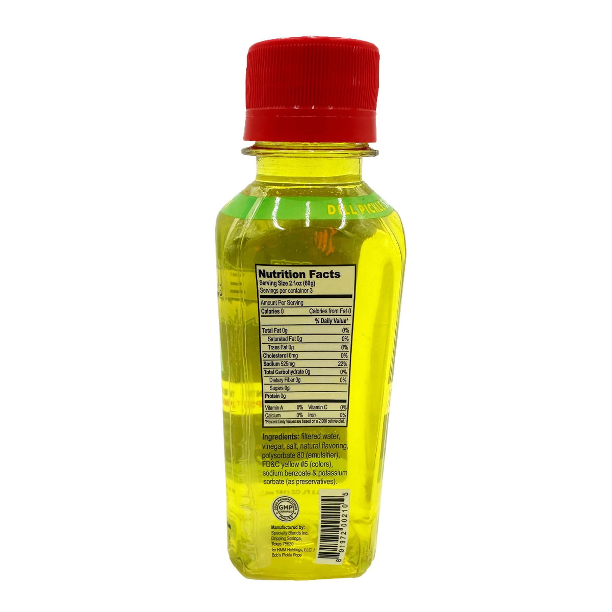 Electrolyte Pickle Shot Zero Caffeine & Gluten-Free 6.3 Oz (Pack of 18, Dill Pickle) Y68699