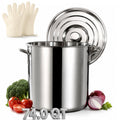 Heavy Duty Stainless Steel Stock Pot with Lid Y615