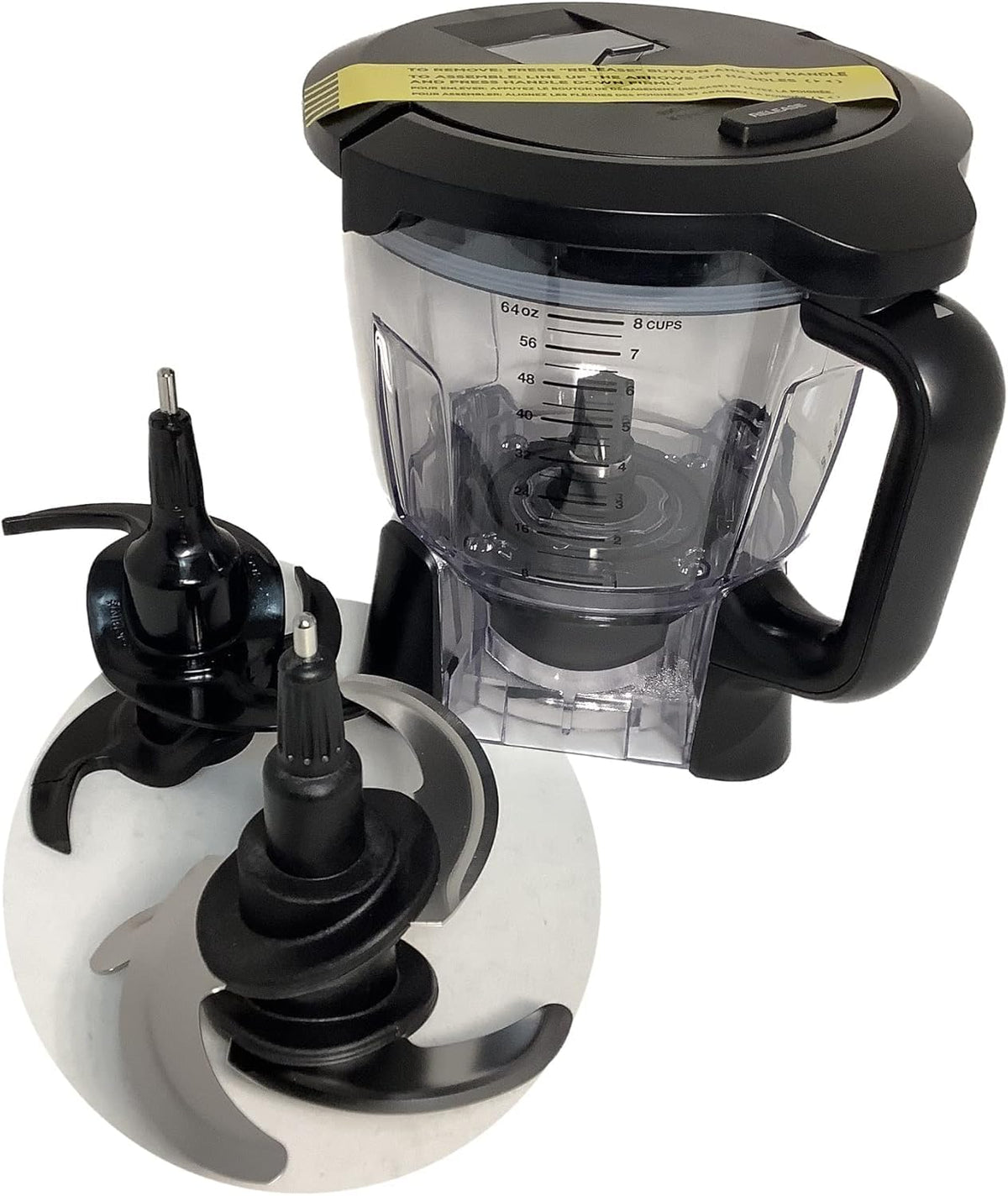 64oz 8 Cup Food Processor Bowl Locking Lid Blade Kit V6012